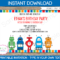 Robot Party Invitations Template | Birth #1155786 – Png Pertaining To Monster High Birthday Card Template