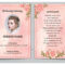 Rose Gold Prayer Card Template Intended For In Memory Cards Templates