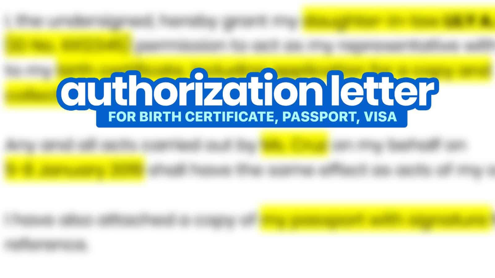 Sample Authorization Letters | The Poor Traveler Itinerary Blog For Certificate Of Authorization Template