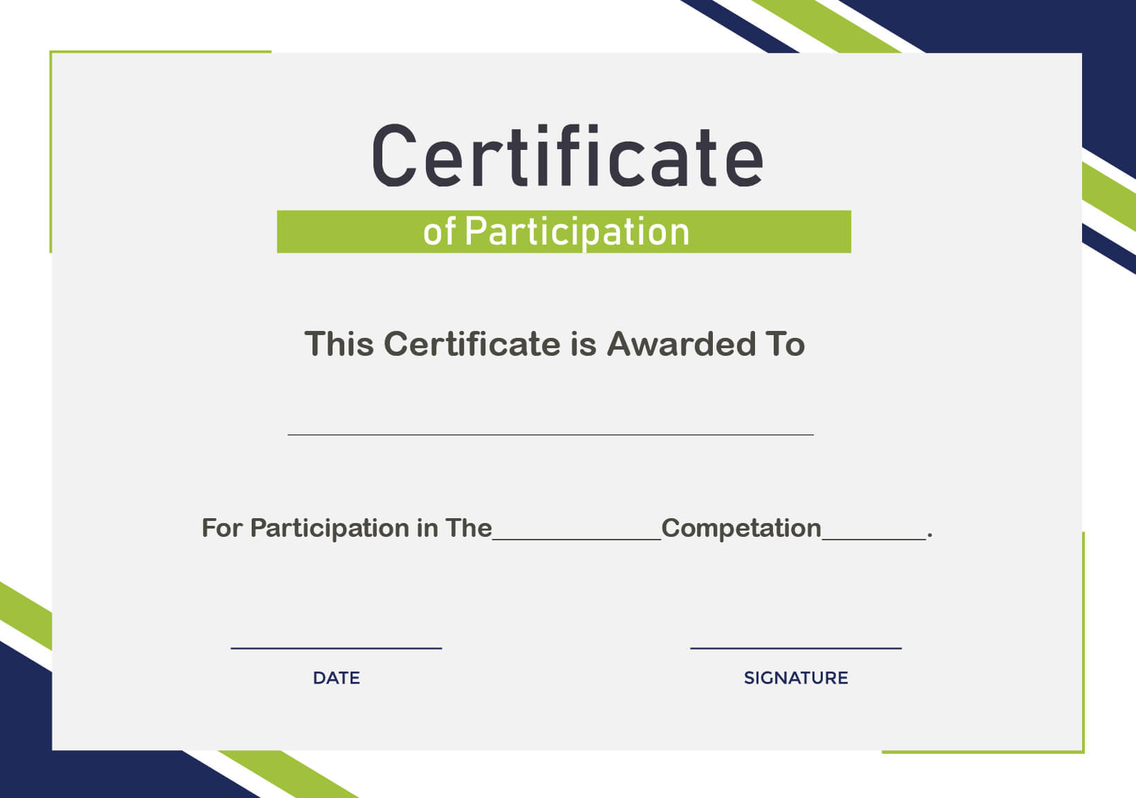 Sample Certificate Of Participation Template – Calep Regarding Certificate Of Participation Template Doc