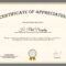 Sample Company Appreciation Certificate Template Within In In Appreciation Certificate Templates