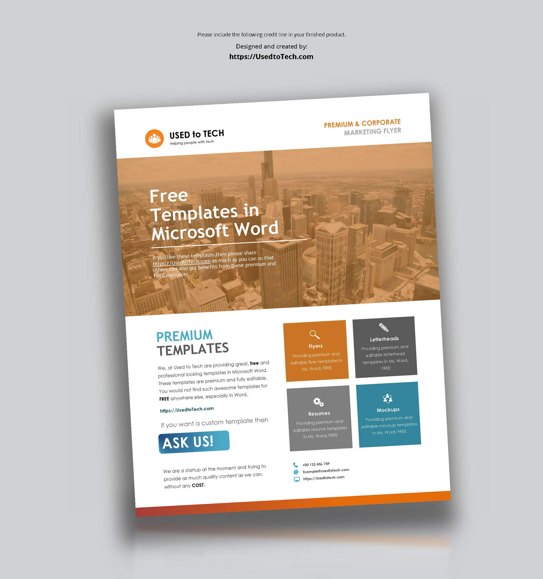 ms word finance free flyer templates