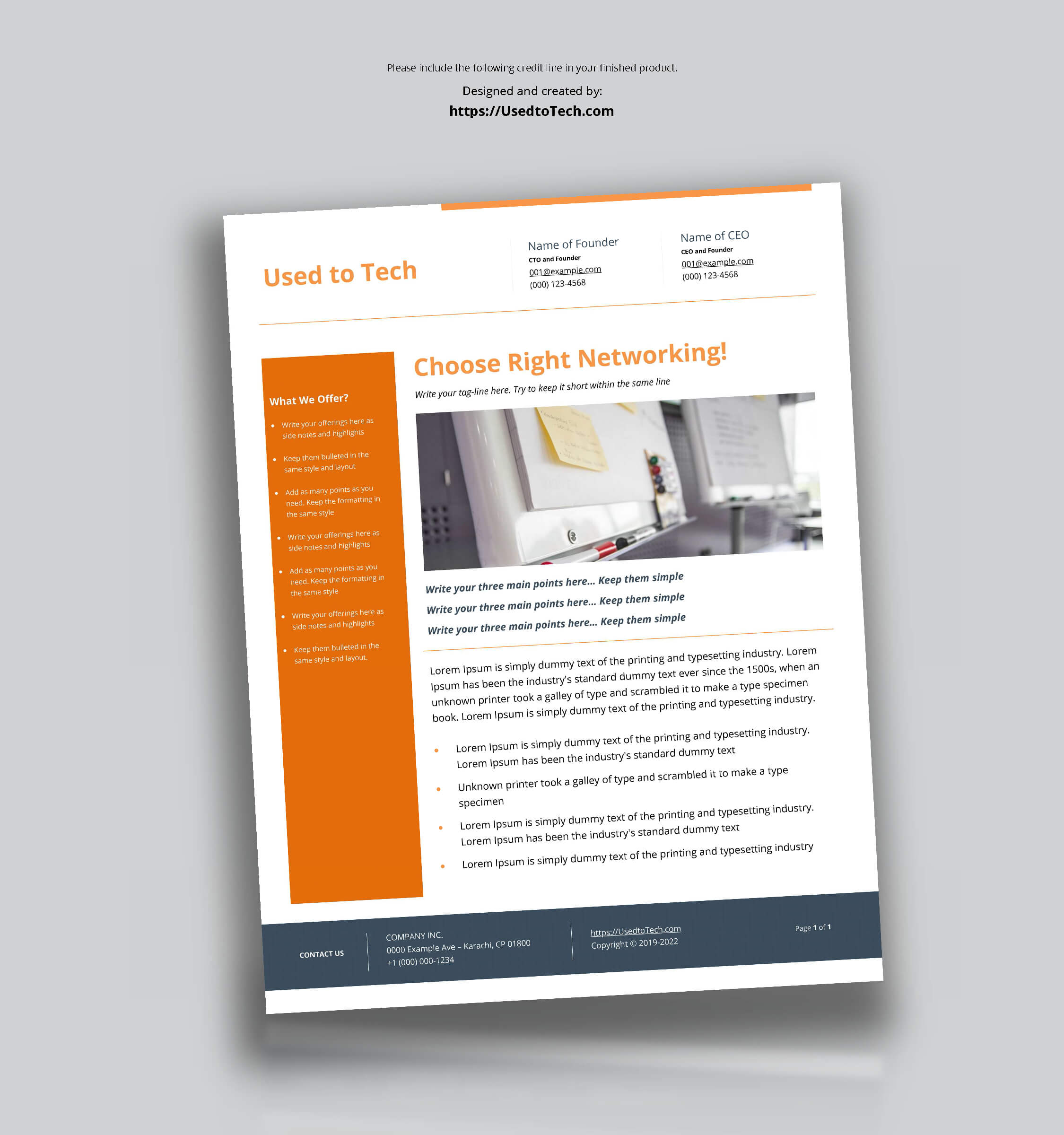 Free Business Flyer Templates For Microsoft Word