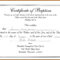 Samples Of Baptism Certificates - Calep.midnightpig.co inside Christian Baptism Certificate Template