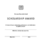 Scholarship Award Certificate | Templates At Throughout Scholarship Certificate Template