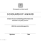 Scholarship Certificate Award | Templates At Within Scholarship Certificate Template