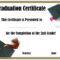 School Graduation Certificates | Customize Online With Or With Free Printable Graduation Certificate Templates