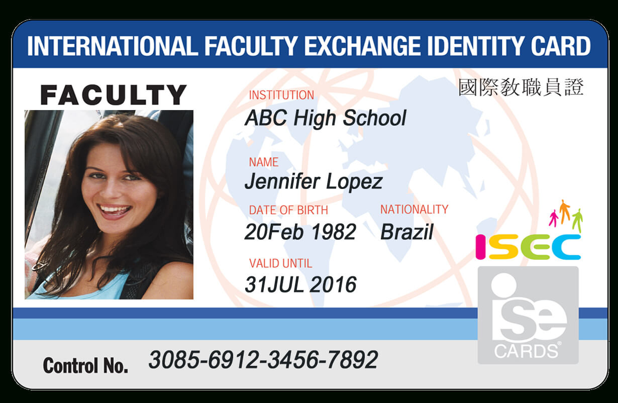School Identification Card – Calep.midnightpig.co Pertaining To Faculty Id Card Template