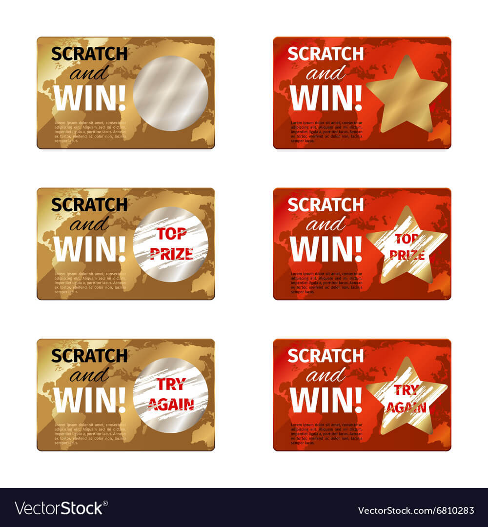 Scratch Card Design Template Pertaining To Scratch Off Card Templates