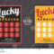 Scratch Off Lottery Ticket Vector Design Template Stock Pertaining To Scratch Off Card Templates