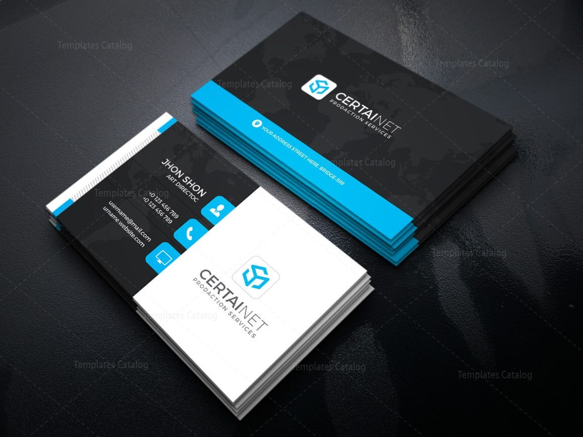 Security Company Corporate Business Card Template 000925 Inside Company Business Cards Templates