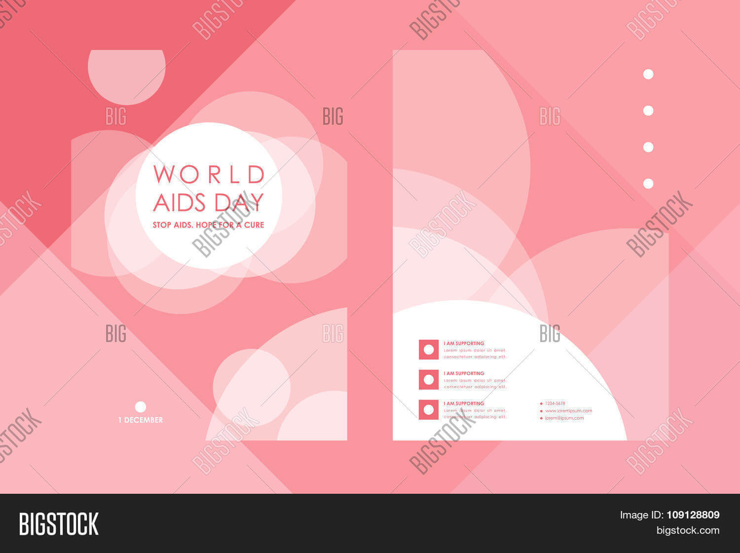 Set Brochure, Poster Vector & Photo (Free Trial) | Bigstock For Hiv Aids Brochure Templates