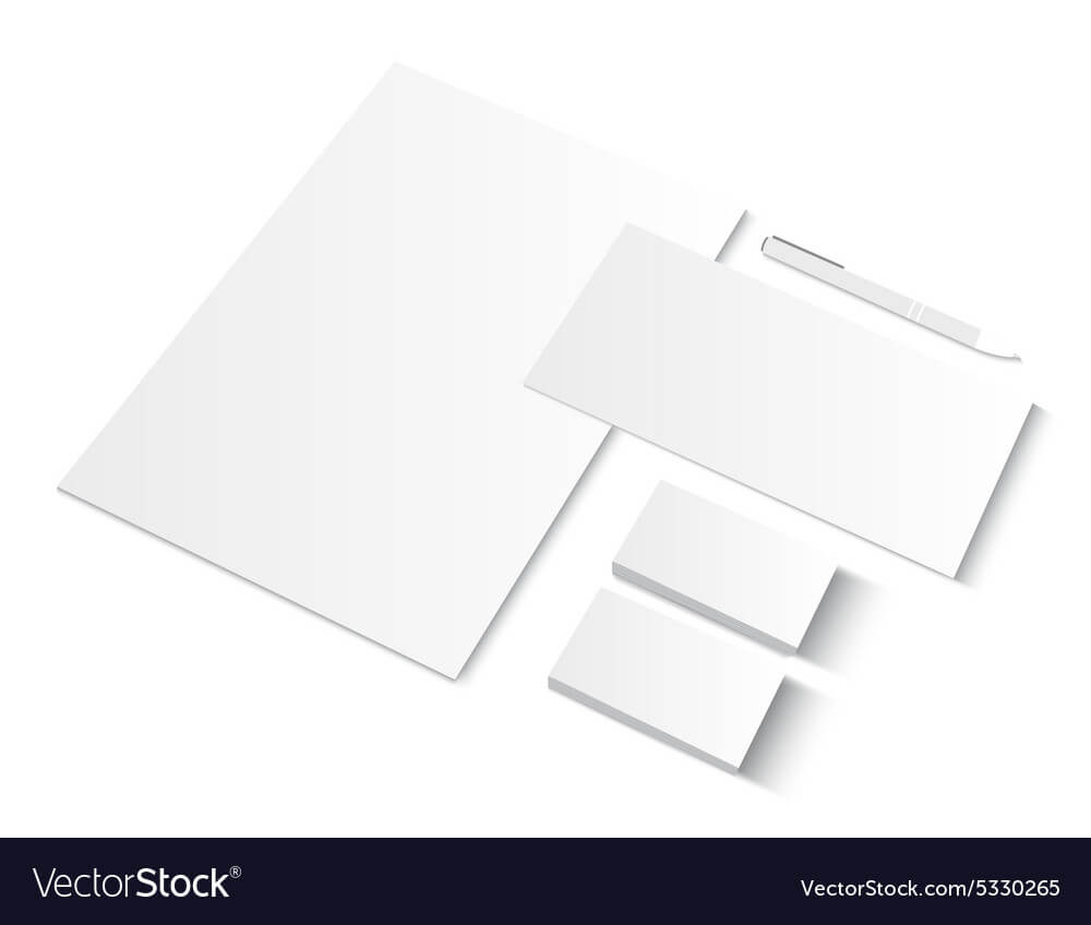 Set Of Ci Blank Templates With Business Cards Pertaining To Plain Business Card Template