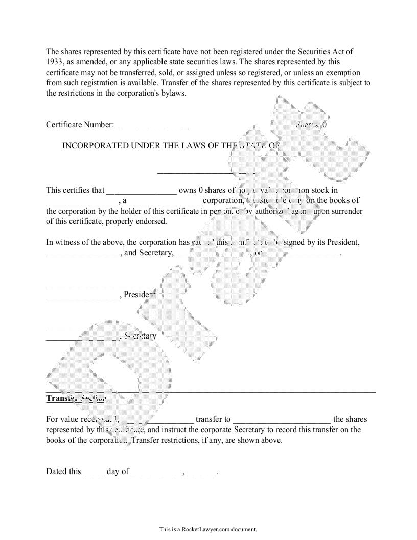 Shareholder Certificate Template. 4+ Share Certificate Intended For Corporate Secretary Certificate Template