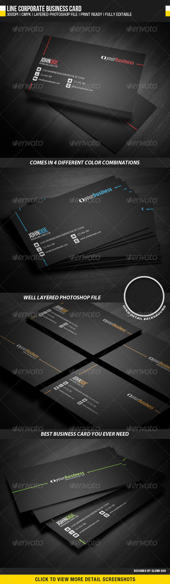 Simple Business Card Templates & Designs From Graphicriver Throughout Generic Business Card Template