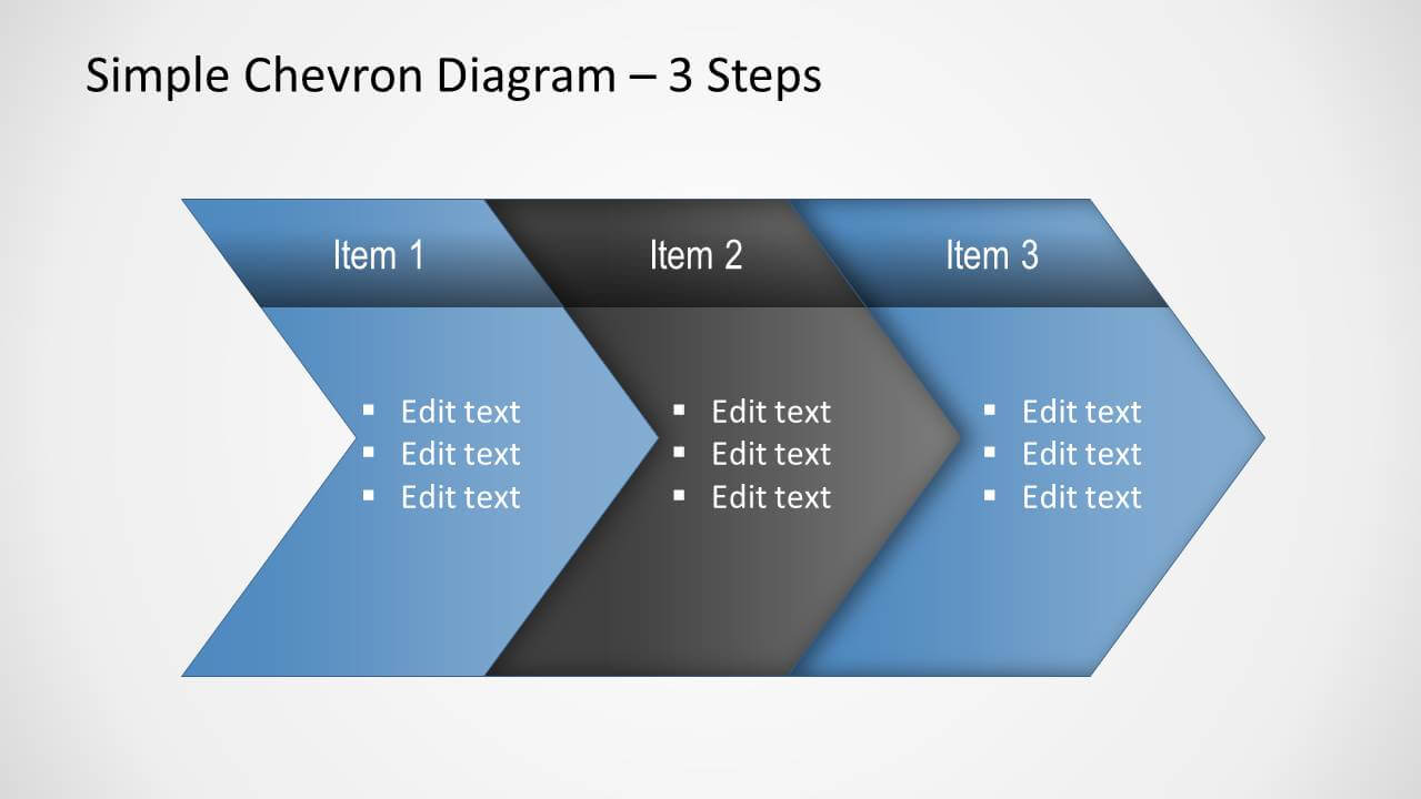 Simple Chevron Diagram For Powerpoint With Powerpoint Chevron Template