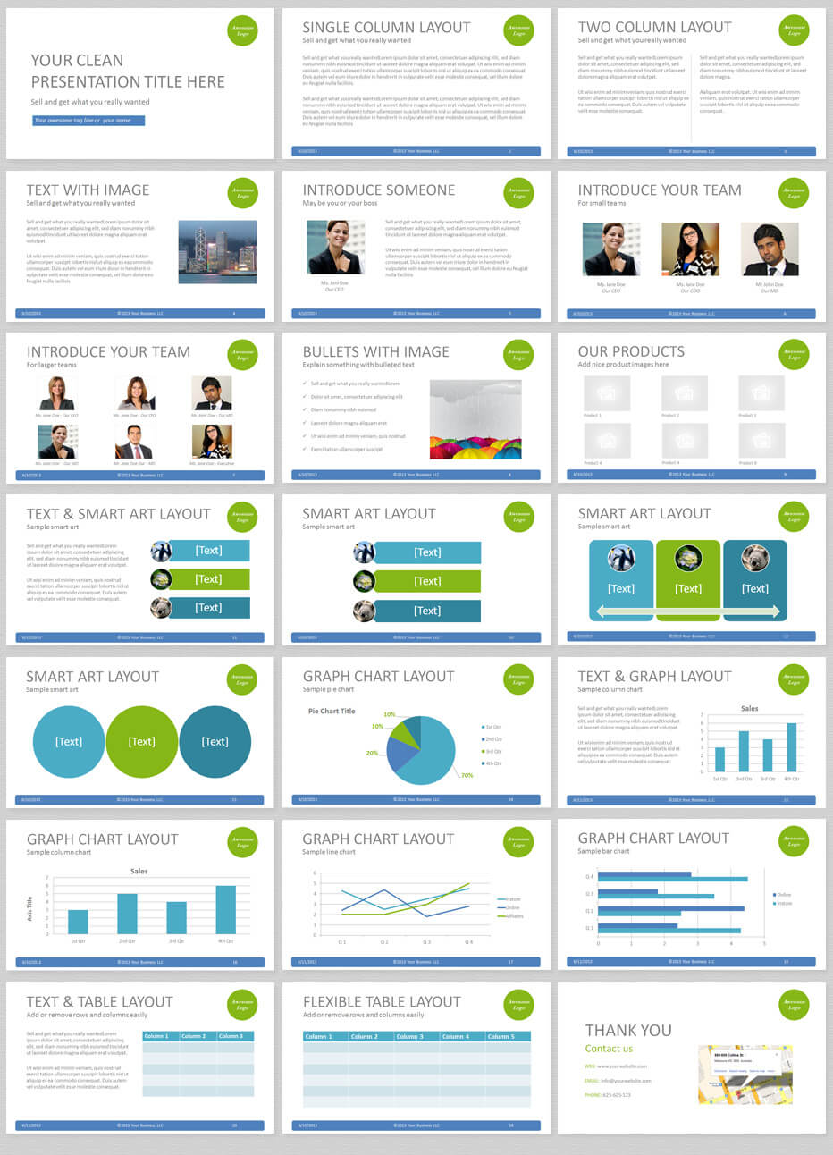 Simple Powerpoint Template With Clean And Elegant Easy To Regarding Powerpoint 2007 Template Free Download