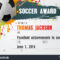 Soccer Certificate Template Football Ball Icon | Royalty Intended For Soccer Award Certificate Template