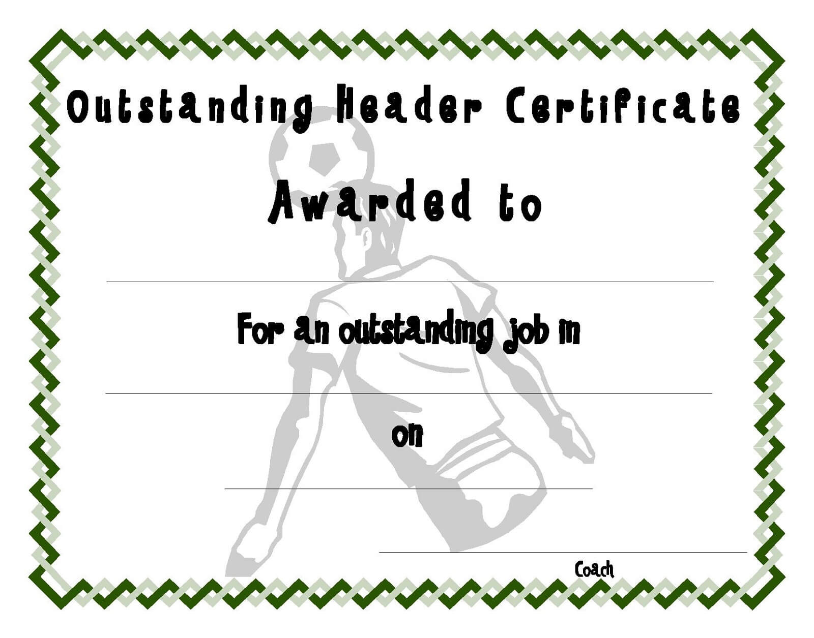 Soccer Certificate Templates | Activity Shelter With Soccer Certificate Template Free