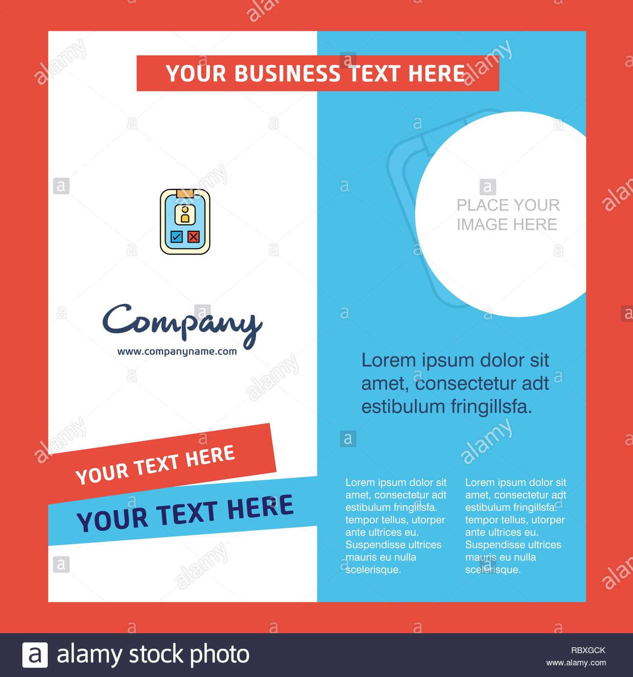 Social Media User Profile Company Brochure Template. Vector In Social Media Brochure Template