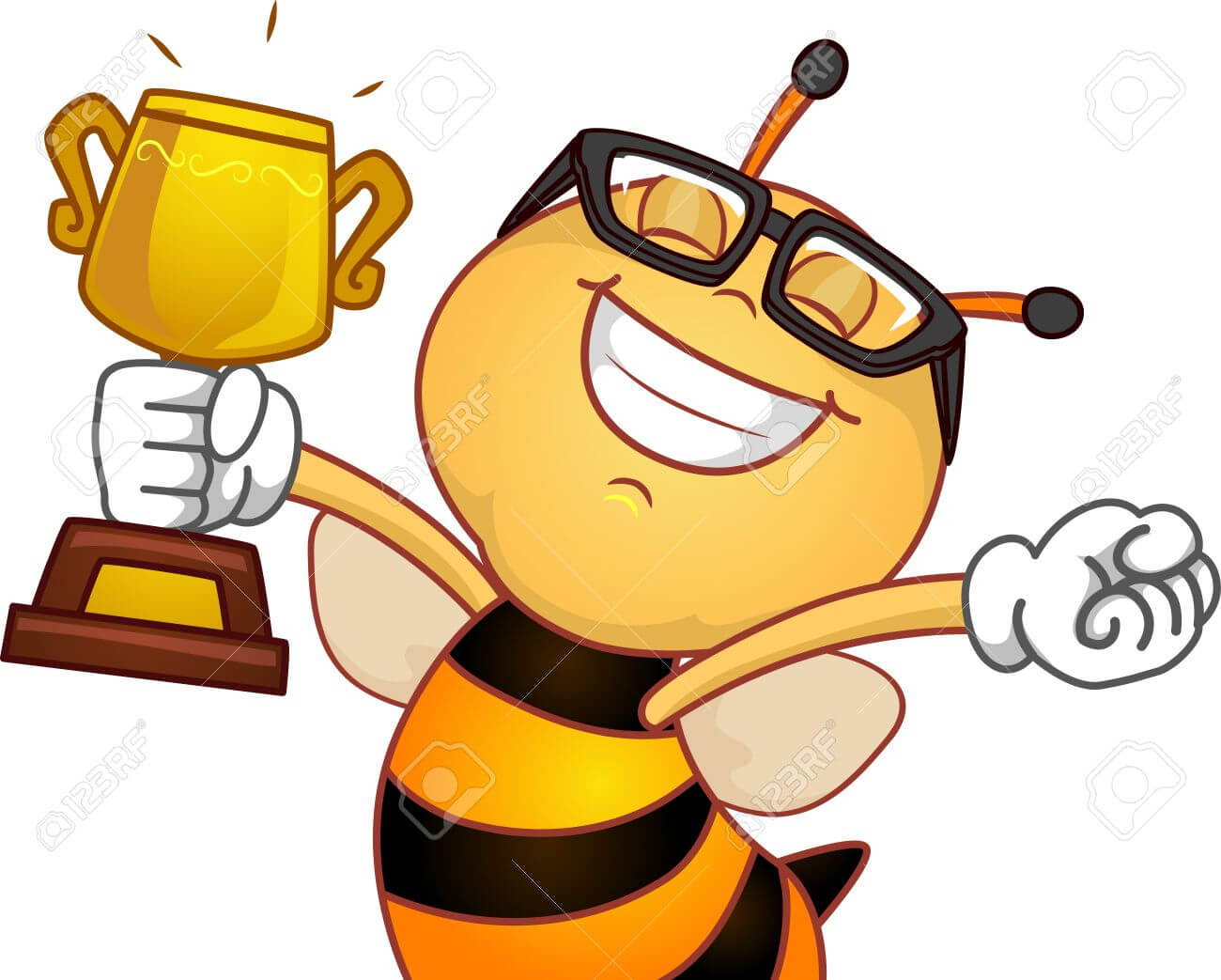 Spelling Bee Trophy Clipart Within Spelling Bee Award Certificate Template