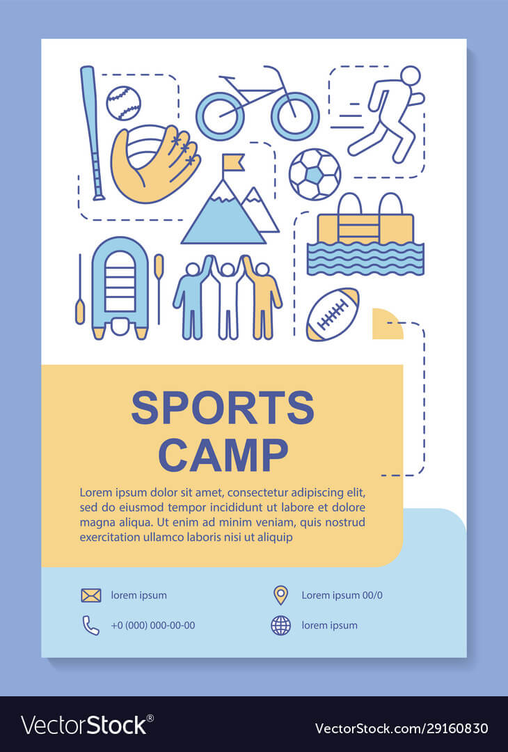 Sports Camp Body Training Brochure Template For Training Brochure Template