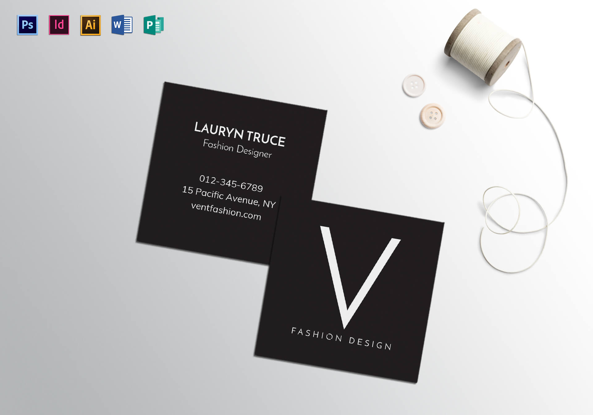 Square Business Card Template Word – Calep.midnightpig.co Within Front And Back Business Card Template Word