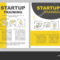 Startup Training Brochure Template Layout — Stock Vector Inside Training Brochure Template