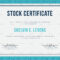 Stock Certificate Template Pertaining To Stock Certificate Template Word