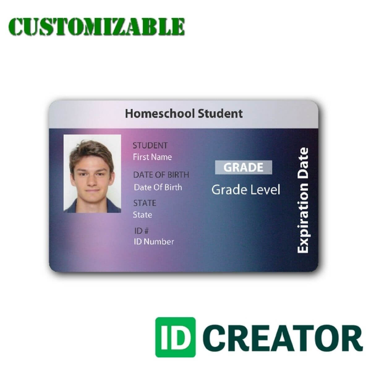 Student Id Template – Calep.midnightpig.co For Isic Card Template