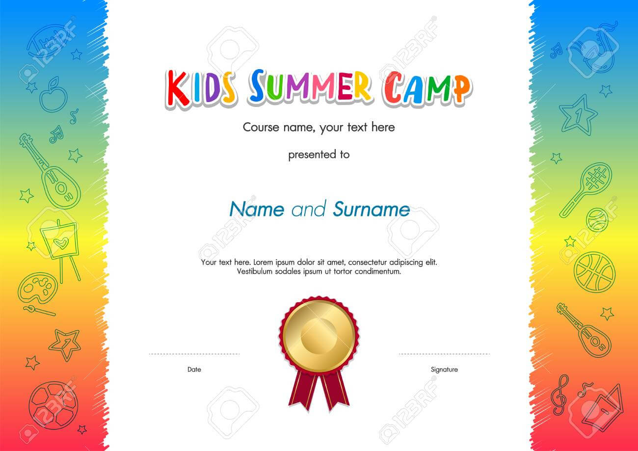Summer Camp Certificate Template – Calep.midnightpig.co In Basketball Camp Certificate Template