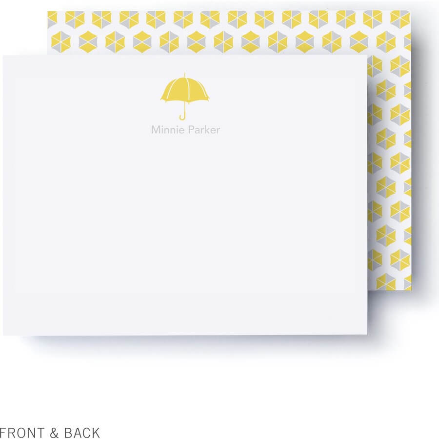 Sunny Umbrellas Baby Shower Thank You Card In Thank You Card Template For Baby Shower
