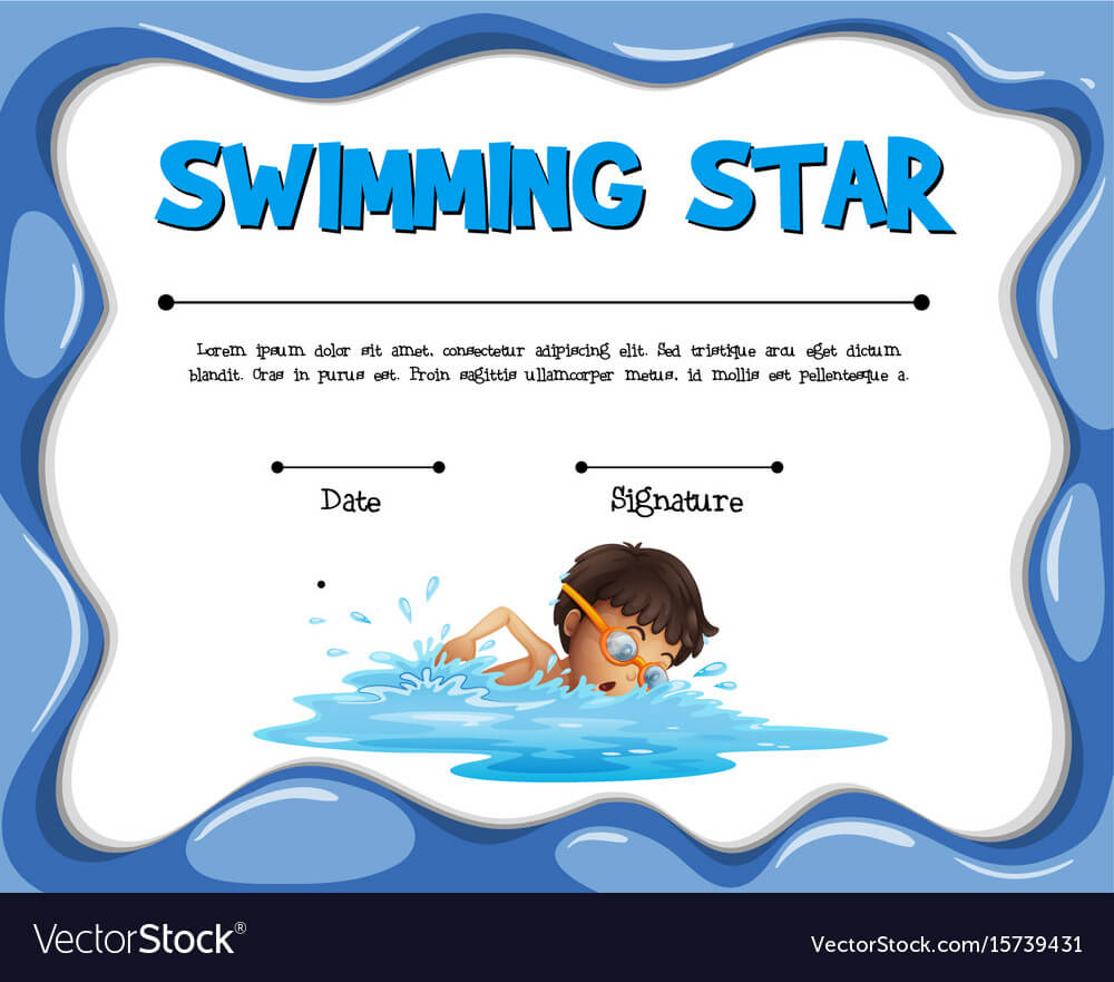 Swimming Certificates Template – Calep.midnightpig.co Inside Swimming Award Certificate Template