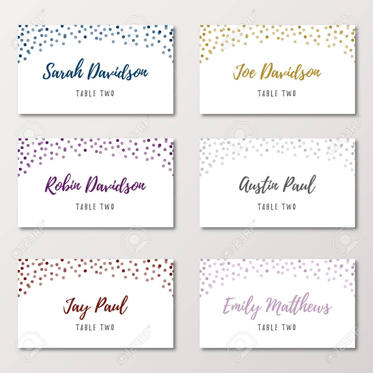 Table Cards Template Calep.midnightpig.co In Table Name Card Template