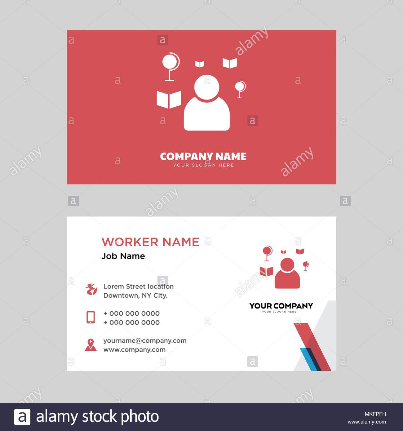 Teacher Business Card Design Template, Visiting For Your For Teacher Id Card Template