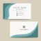 Teal Business Card Template Vector – Download Free Vectors With Regard To Buisness Card Template