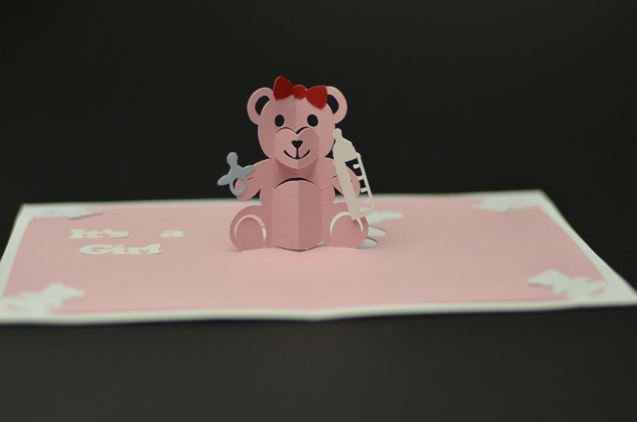 Teddy Bear Pop Up Card: Tutorial And Template - Creative Pop Inside Teddy Bear Pop Up Card Template Free