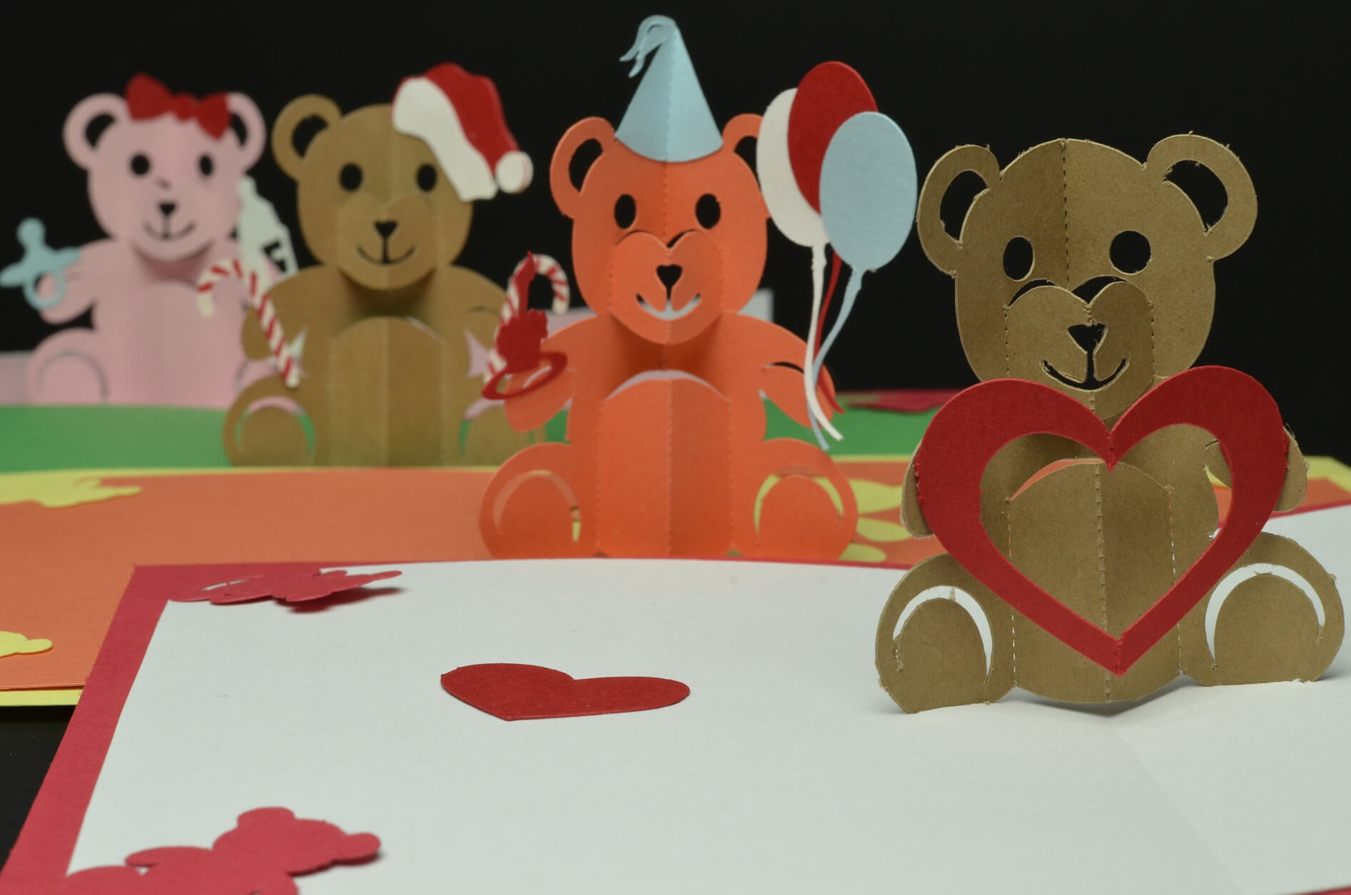 Teddy Bear Pop Up Card: Valentines Day, Birthday, Christmas With Regard To Teddy Bear Pop Up Card Template Free
