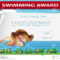 Template Certificate Swimming Award Stock Illustrations – 18 In Free Swimming Certificate Templates