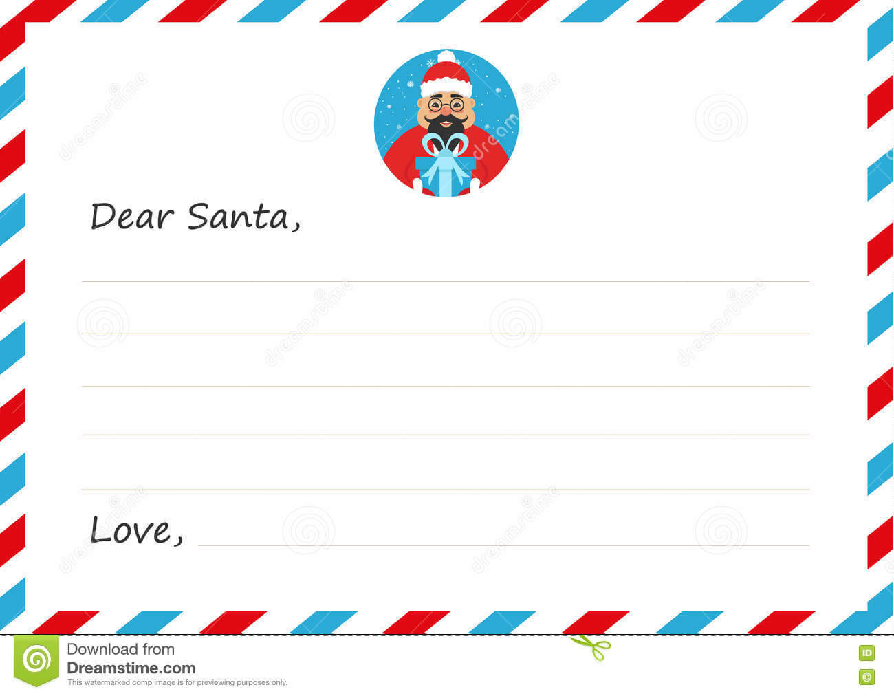 Template Envelope New Year`s Or Christmas Letter To Cute For Christmas Note Card Templates