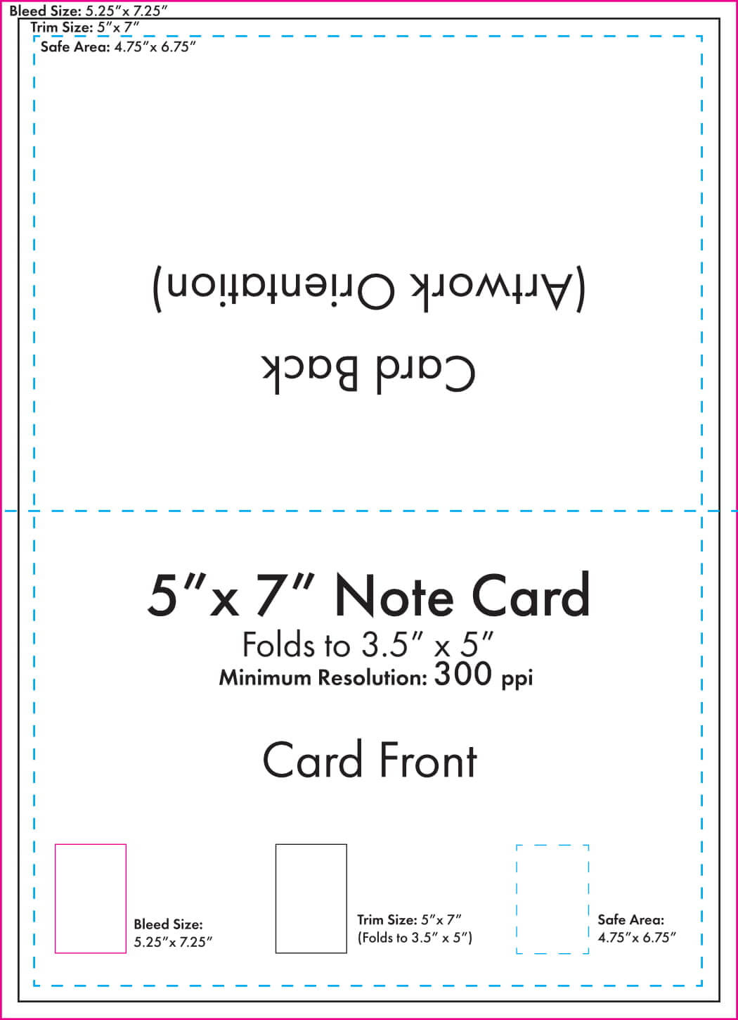 Template For 5X7 Card – Calep.midnightpig.co Regarding Card Folding Templates Free