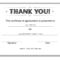Thank You Certificate – Download Free Template Intended For Farewell Certificate Template