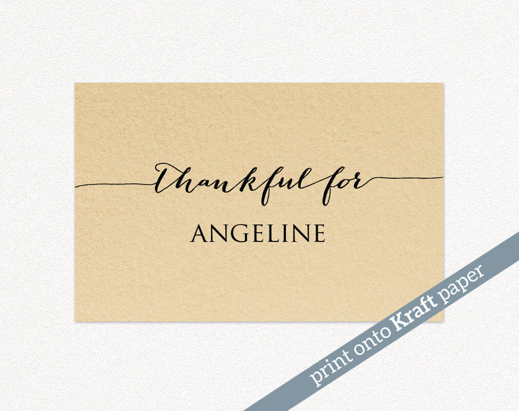 Thanksgiving Place Cards · Wedding Templates And Printables Intended For Thanksgiving Place Card Templates