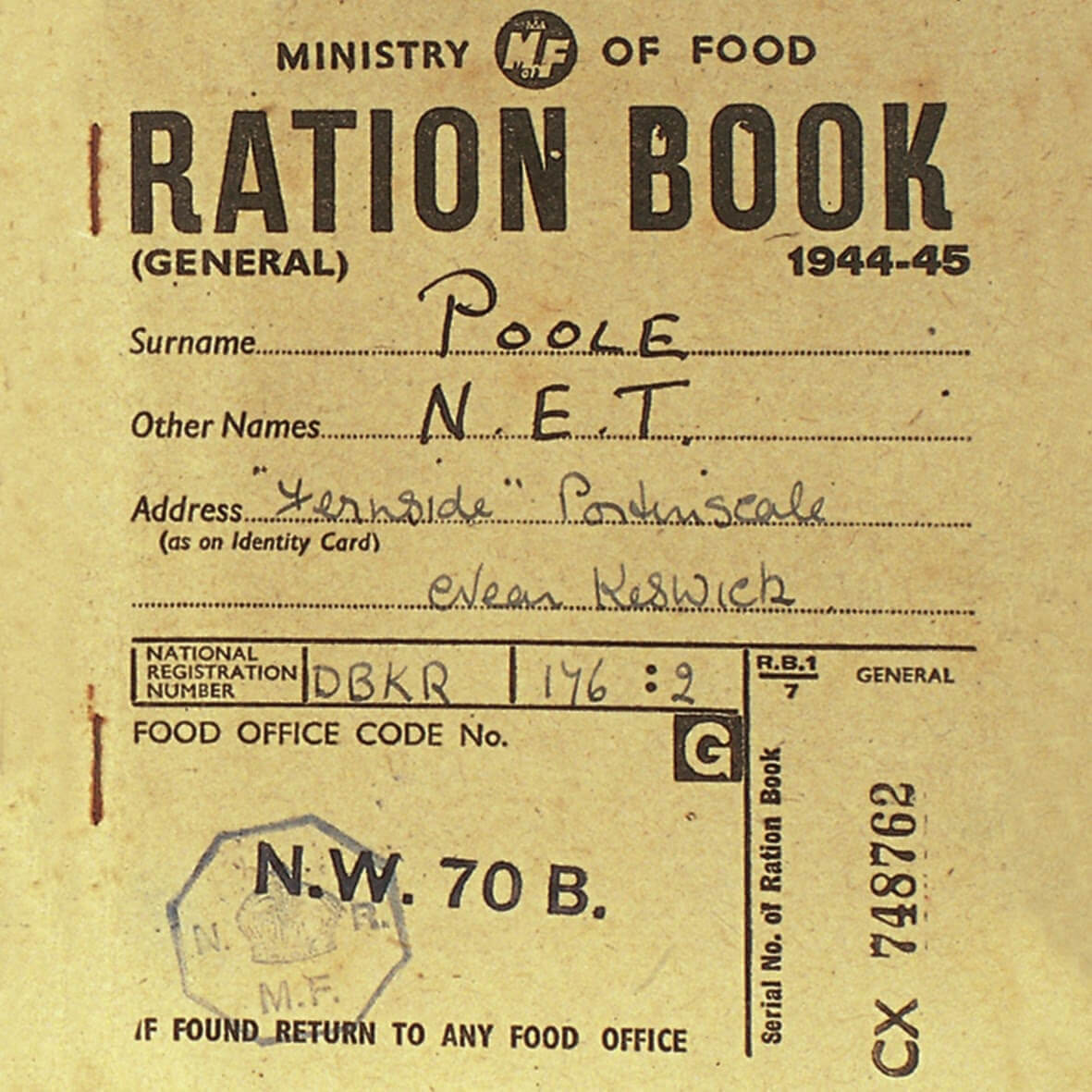 The Olde Curiosity Blog: #ww2 Rationing In The Second World Throughout World War 2 Identity Card Template
