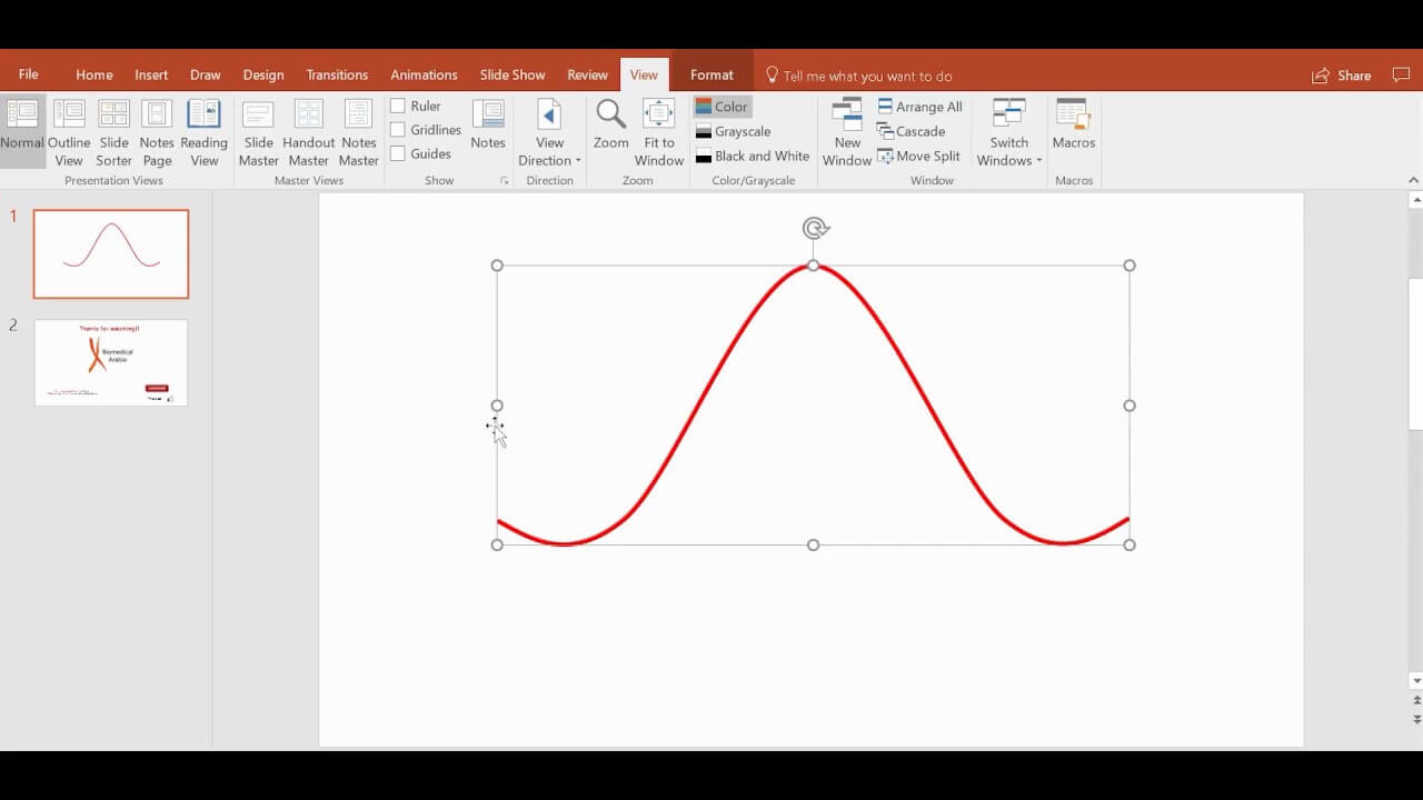 The Quickest Way To Draw A Sine Wave, Bell Curve, Or Any Curve Using  Powerpoint Within Powerpoint Bell Curve Template