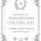 The Template For The Certificate And License In Vintage Classic Style.. Within Certificate Of License Template