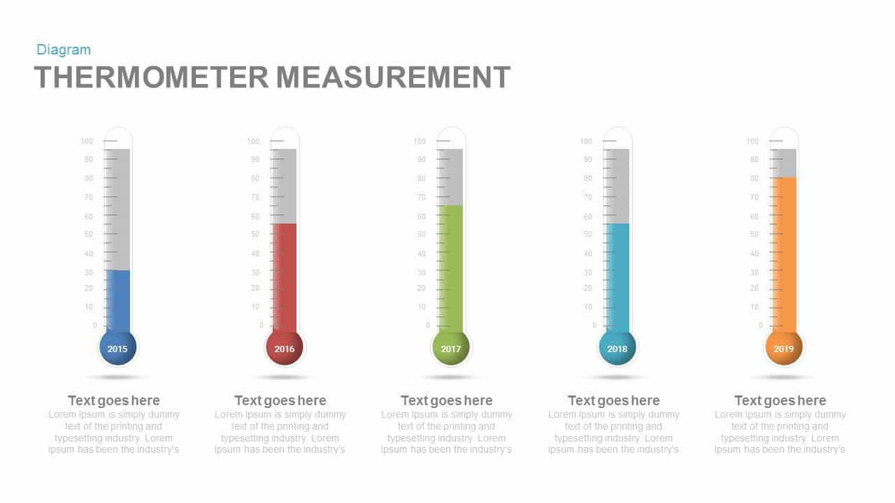 Thermometer Measurement Powerpoint Template And Keynote Slide Regarding Powerpoint Thermometer Template