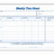 Timesheet Worksheet | Printable Worksheets And Activities For Weekly Time Card Template Free