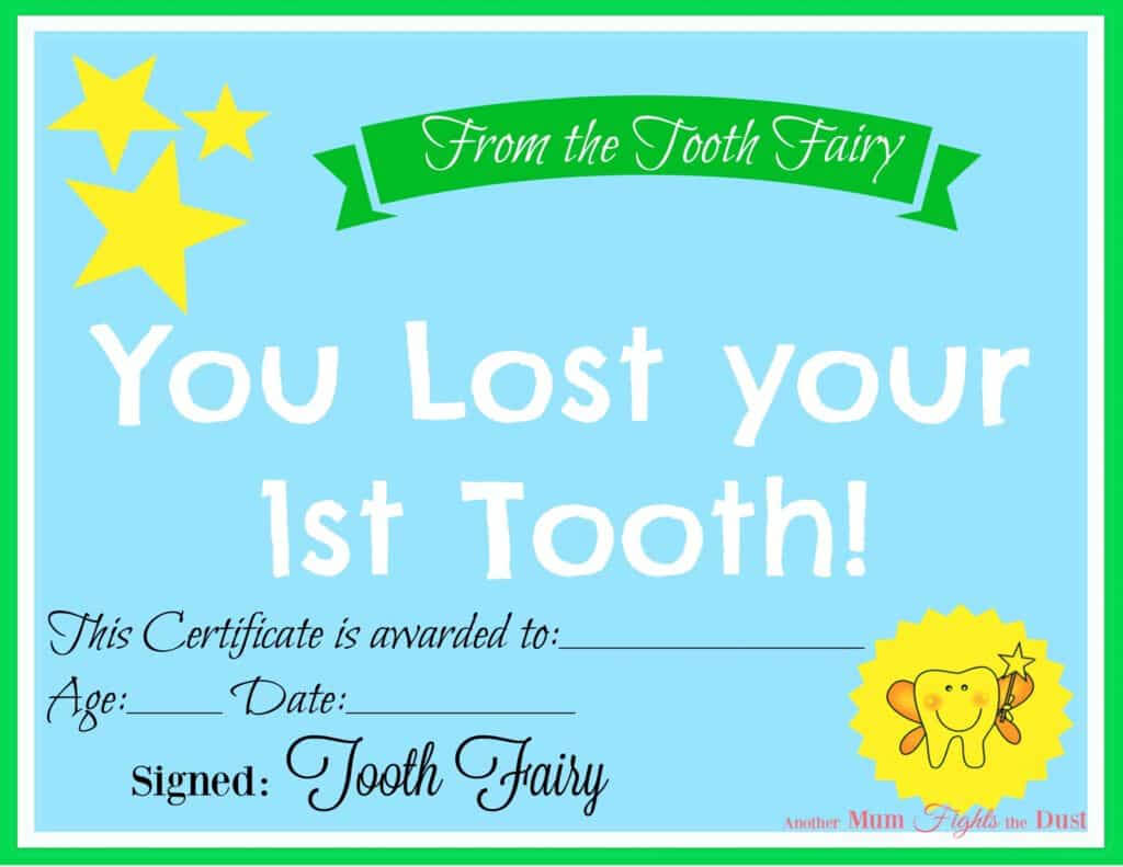 Tooth Fairy Certificate Printable Girl That Are Declarative Within Free Tooth Fairy Certificate Template