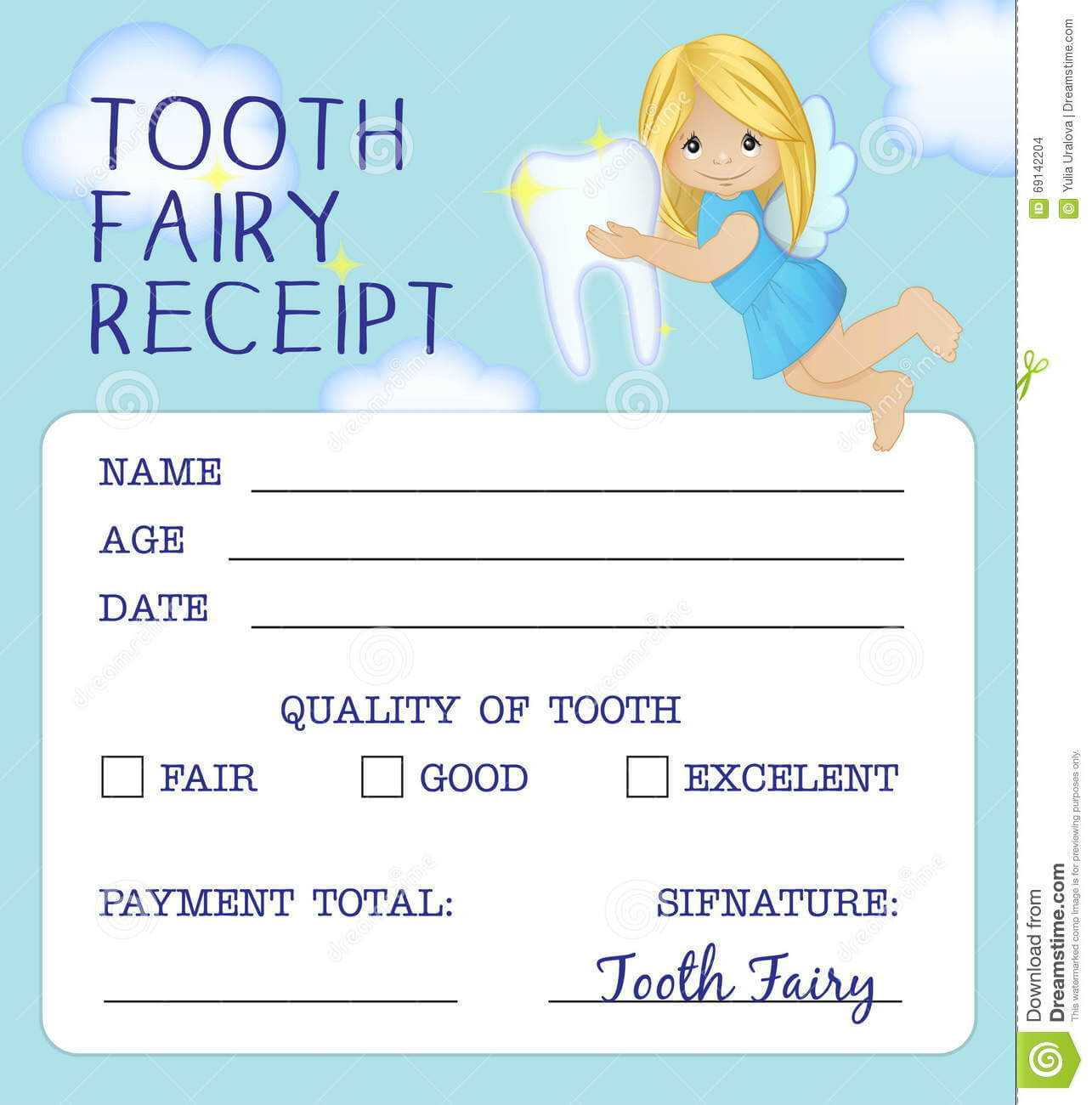 Tooth Fairy Letter Printable Free